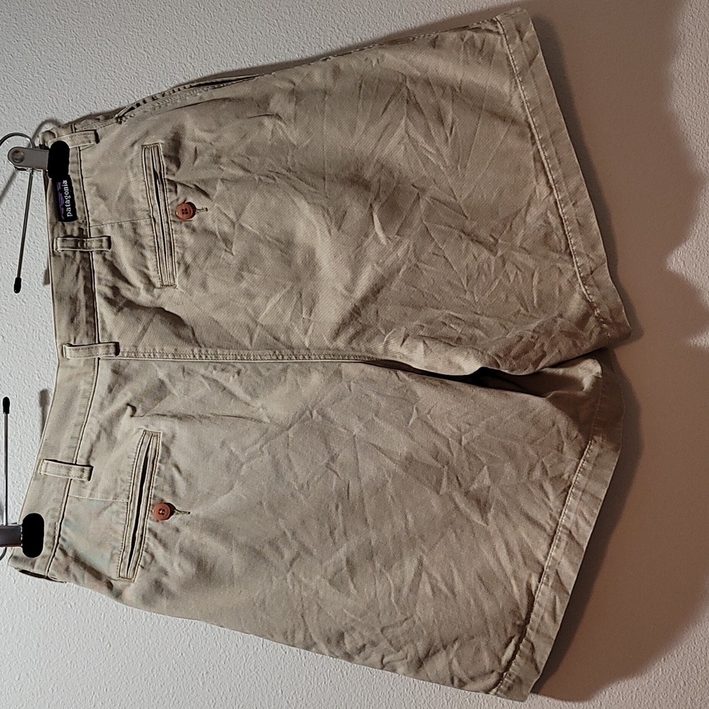 patagonia High Waist Khaki Chino Shorts Vintage 90's Casual Gorpcore Men's 34 - Picture 2 of 13